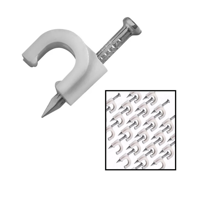 Prendedor de fios Fixa cabos para parede 45 peças 10 mm