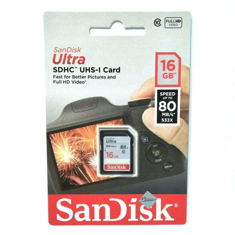 sandisk 16gb sdhc uhs i memory card