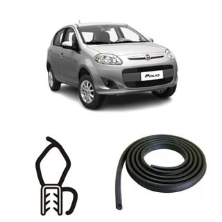 Borracha Do Porta Malas Preta Com Aba Fiat Palio 12/17 em Oferta na Shopee
