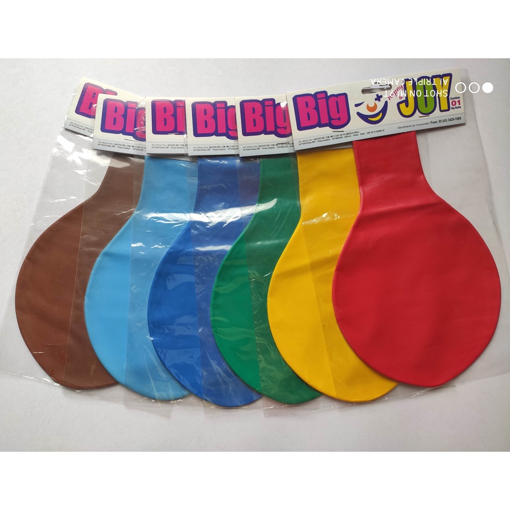Big Balão joy cores TAMANHO 250 - 1 ou 2 unidade - CORES E DECORADO ? PARA CHA REVELAÇÃO