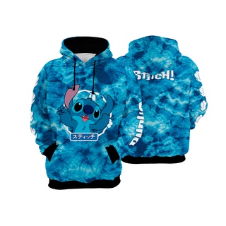 Blusa Moletom Azul Liloalien Fofo Disney Full REF 297