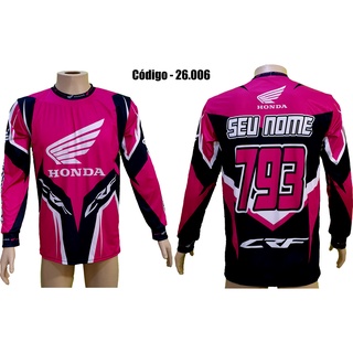 Camisa Camiseta Motocross Trilha Off Road Personalizada