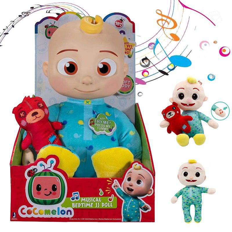 Original Cocomelon Musical Bedtime Jj Doll Plush Body Kids Sleeping Accompany Toy Gifts Shopee Brasil