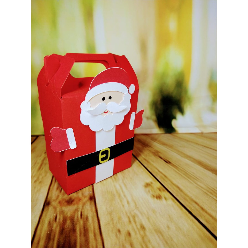Caixa Maletinha Natal Papai Noel | Shopee Brasil
