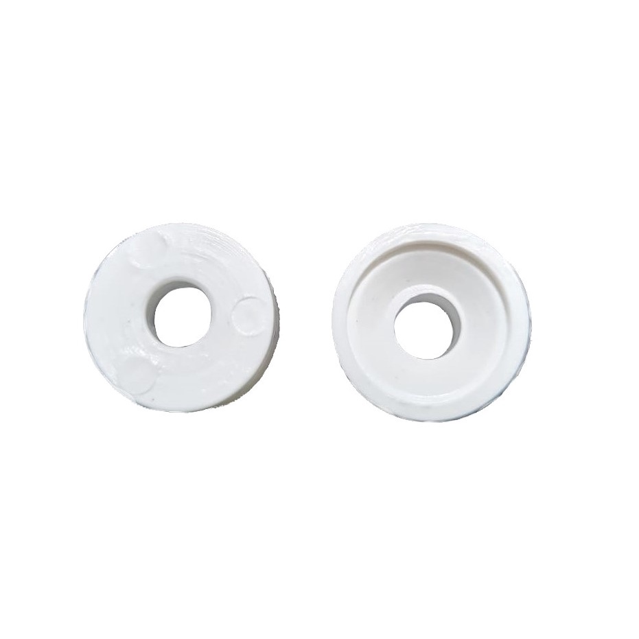 Suporte Prateleira Bolinha Maciço 10x15mm Branco Pacote com100 Unidades