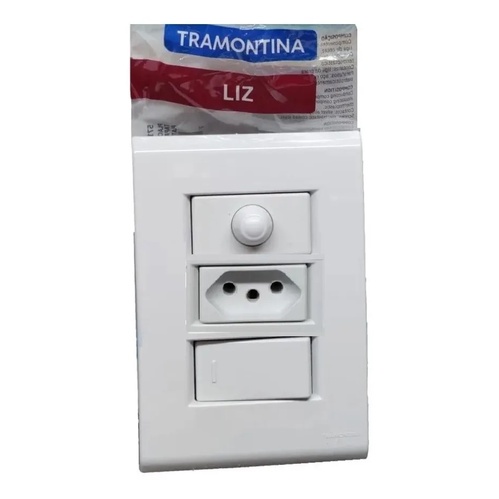 Conjunto Interruptor Simples + Tomada 2p+t 20a + Dimmer Tramontina Liz