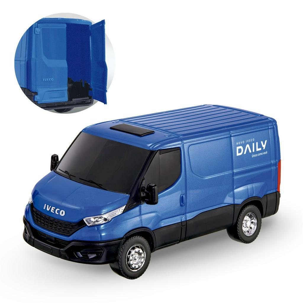 Brinquedo Van Iveco Daily Furgao Carga Abre Porta de Tras  - Usual Brinquedos