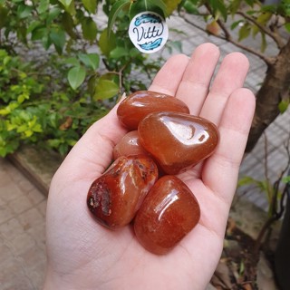 Cornalina Natural Rolada Polida em Oferta na Shopee