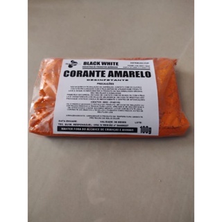 Corante em pó  AMARELO  desinfetante / sabão 100 G ( rende 5 litros) em Oferta na Shopee