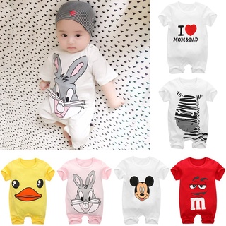 Estoque Pronto Baju Bayi Rompers Baby Clothing Cartoon Jumpsuits Recém-Nascido Menino Roupa