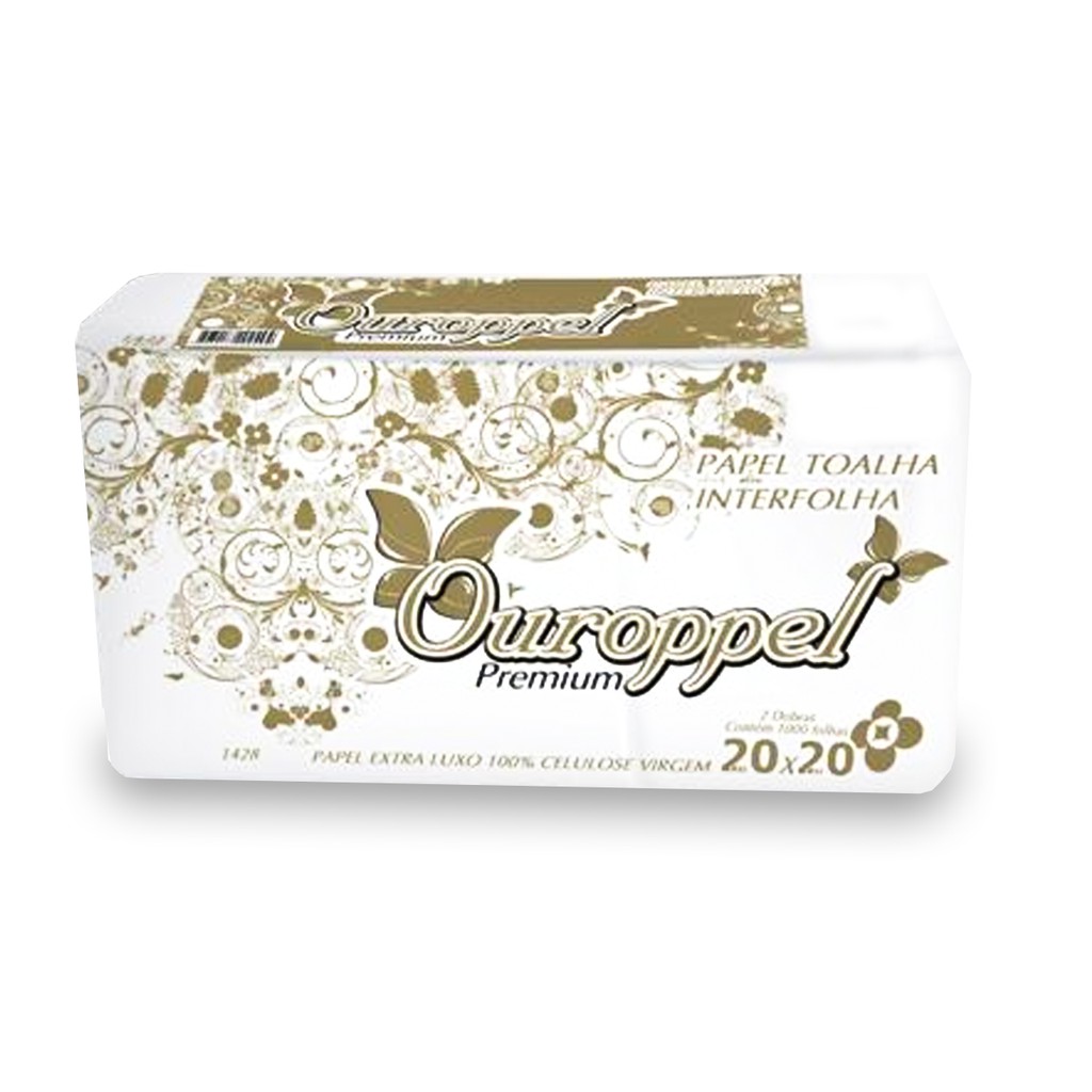 Papel Toalha Interfolha Branco Luxo Premium 20x20 C/1000 em Oferta na Shopee