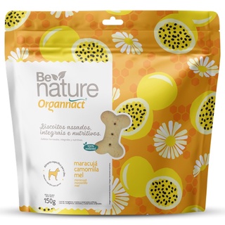 Biscoito Organnact Be Nature Maracuja, Camolia e Mel 150g