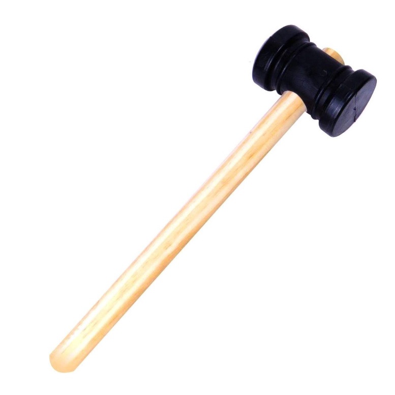 Martelo de Borracha 60 mm Com Cabo de Madeira 8VI EDA