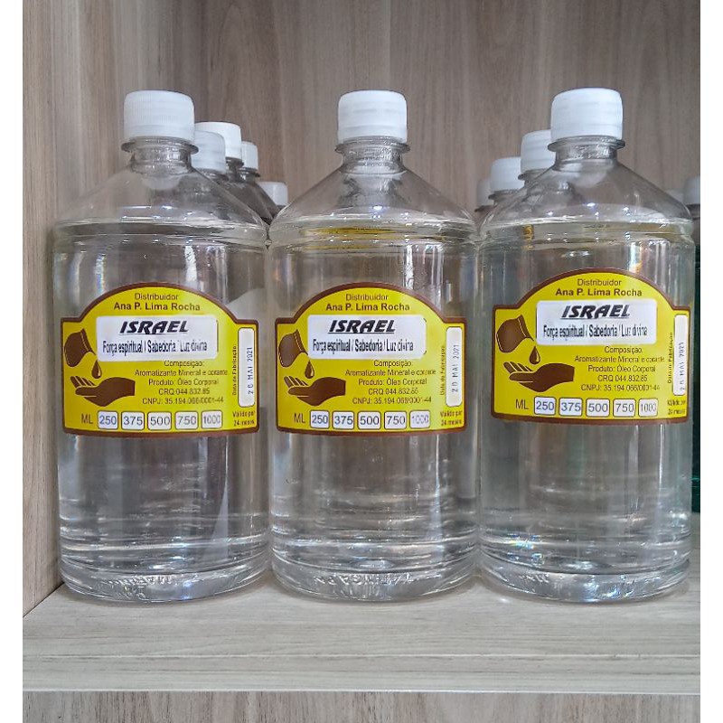 Óleo de unção 1 litro Israel mais10 frasconete. em Oferta na Shopee