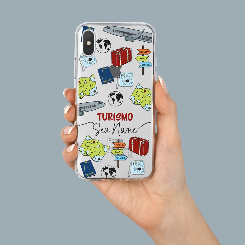 Capa Capinha de Celular Personalizada com sua Profissão - Turismo
