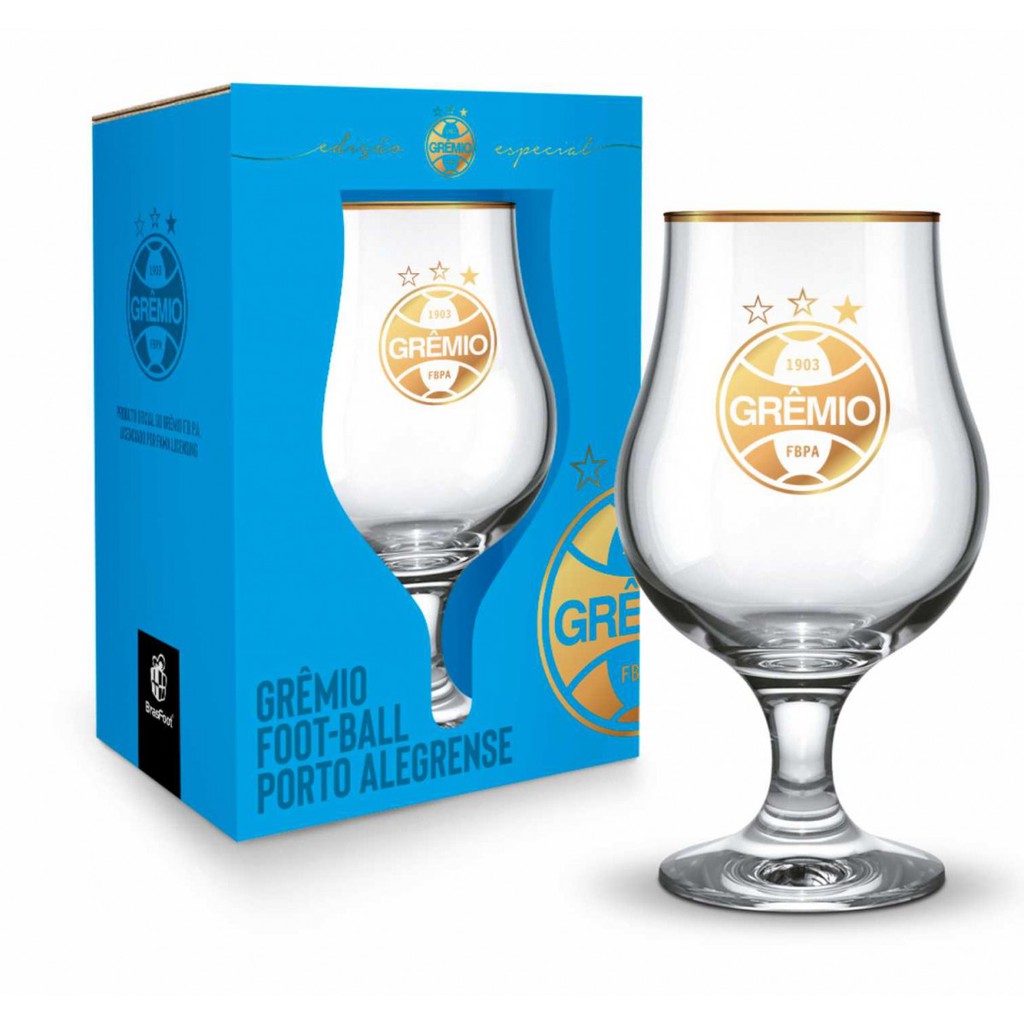 TAÇA DUBLIN CERVEJA/CHOOP OURO GRÊMIO 400ML