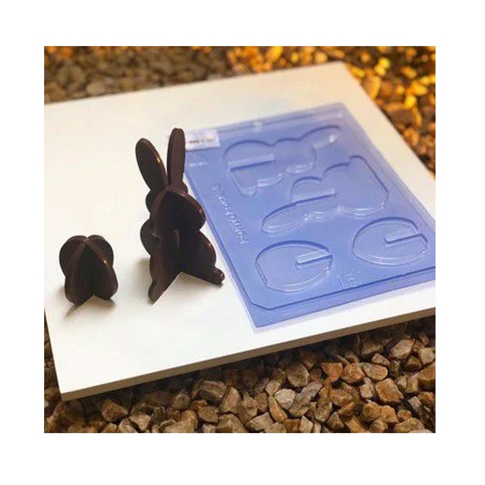 Forma de Acetato Coelho 3D - Cód.151 - Porto - Rizzo em Oferta na Shopee