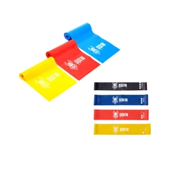 Kit Mini Bands 4 intensidades e Faixas Elásticas Theraband para treino com elástico - Odin Fit