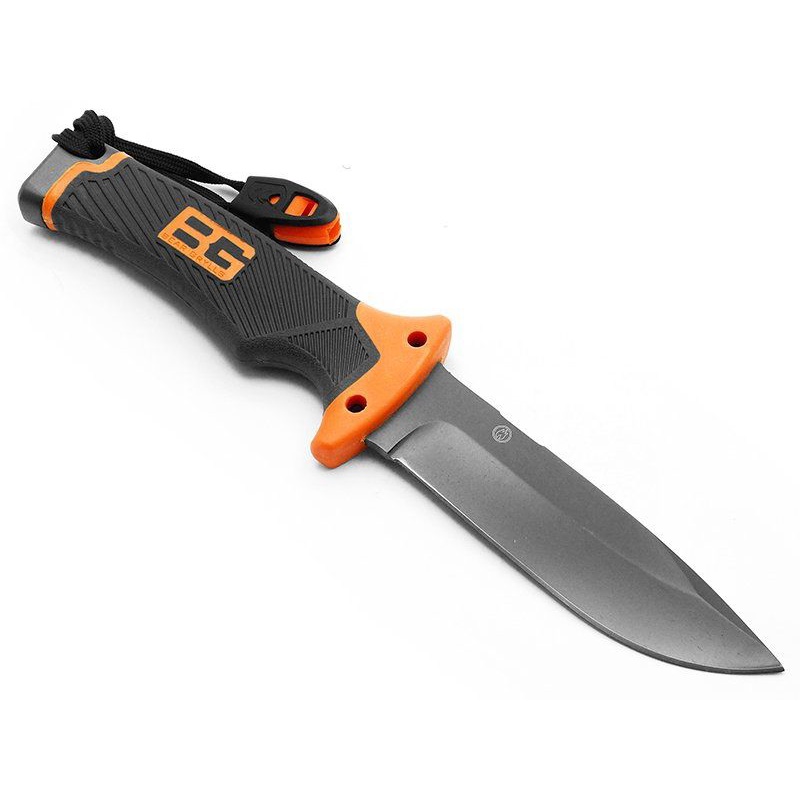 Faca Bear Grylls Ultimate Com Pederneira Amolador Apito Caça Camping