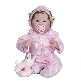 Npk 55 Cm Mão-Rootado Cabelo Macio Body100% Handmade Diferentes Pintura Colecionáveis Arte Boneca Reborn Baby