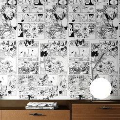 Papel de Parede Adesivo Anime Mangá Hunter x Hunter Lavável