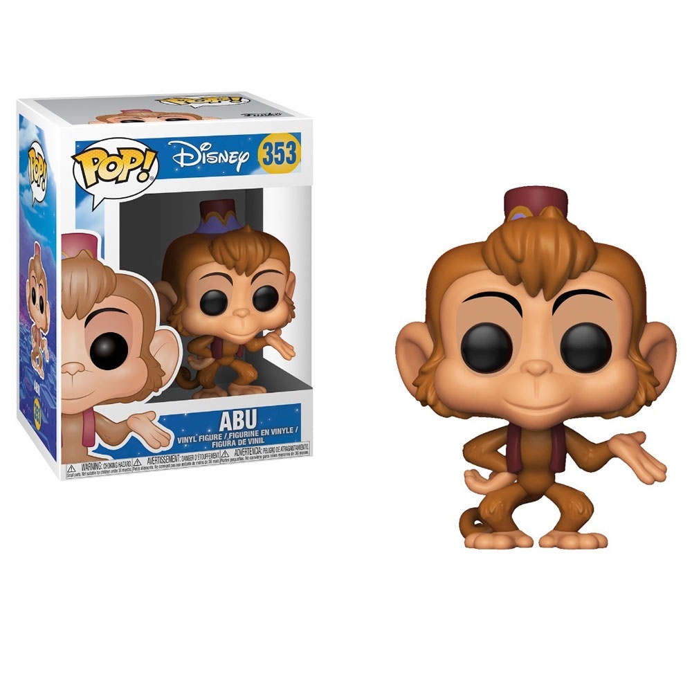 Funko Pop Disney Aladdin - Abu 353 Novo Original - Escorrega o Preço