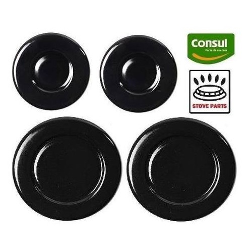 Kit Espalhador Peças Fogão Consul Salvia Alecrim 4 Bocas Original