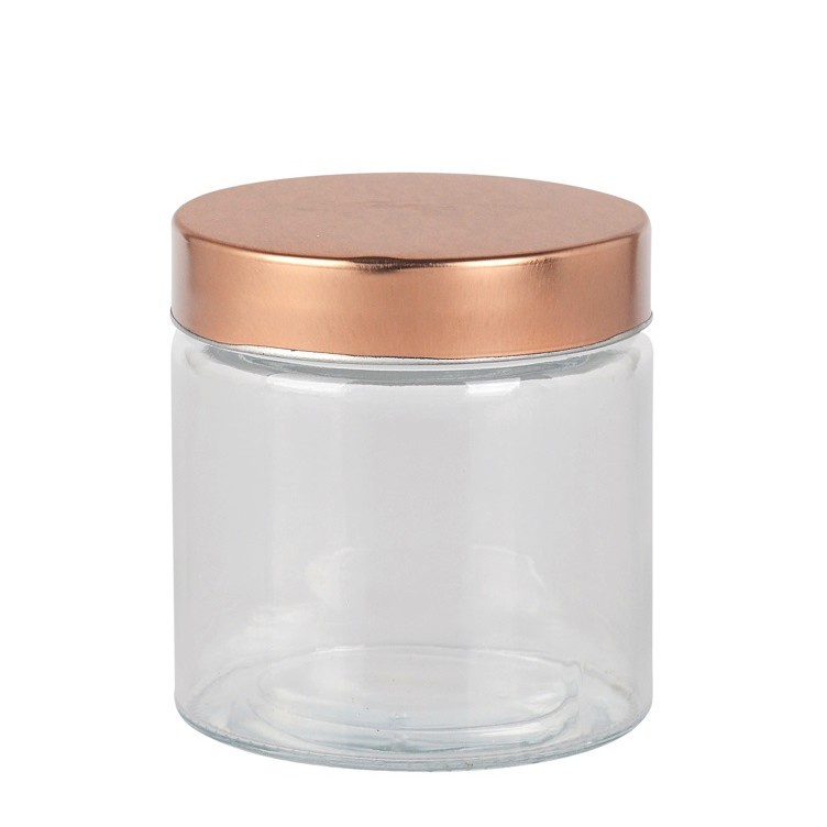 Pote Para Biscoito De Vidro Redondo 880ml Com Tampa Branco - | Shopee ...