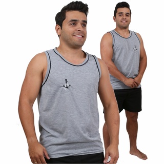 Pijama Masculino Camiseta Regata Liso Presente Pai- Linda Morena