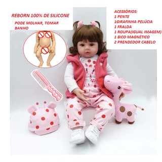Bebe Reborn Boneca Realista 100 De Silicone Shopee Brasil