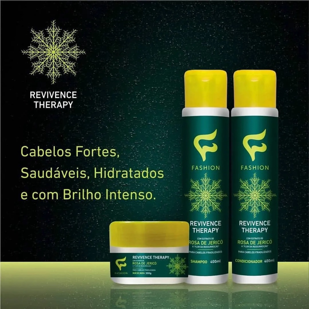 Kit Capilar Revivence Therapy Rosas De Jericó Fashion 3 Produtos | Shopee  Brasil