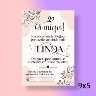 120 unids. Cartão de Agradecimento ao Cliente em Oferta na Shopee