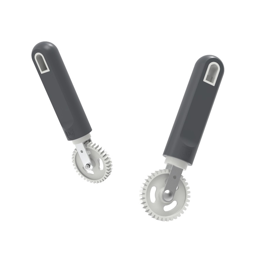 Kit Carretilha para fechar massas salgados pastel tortei ravioli - 2 unidades em Oferta na Shopee