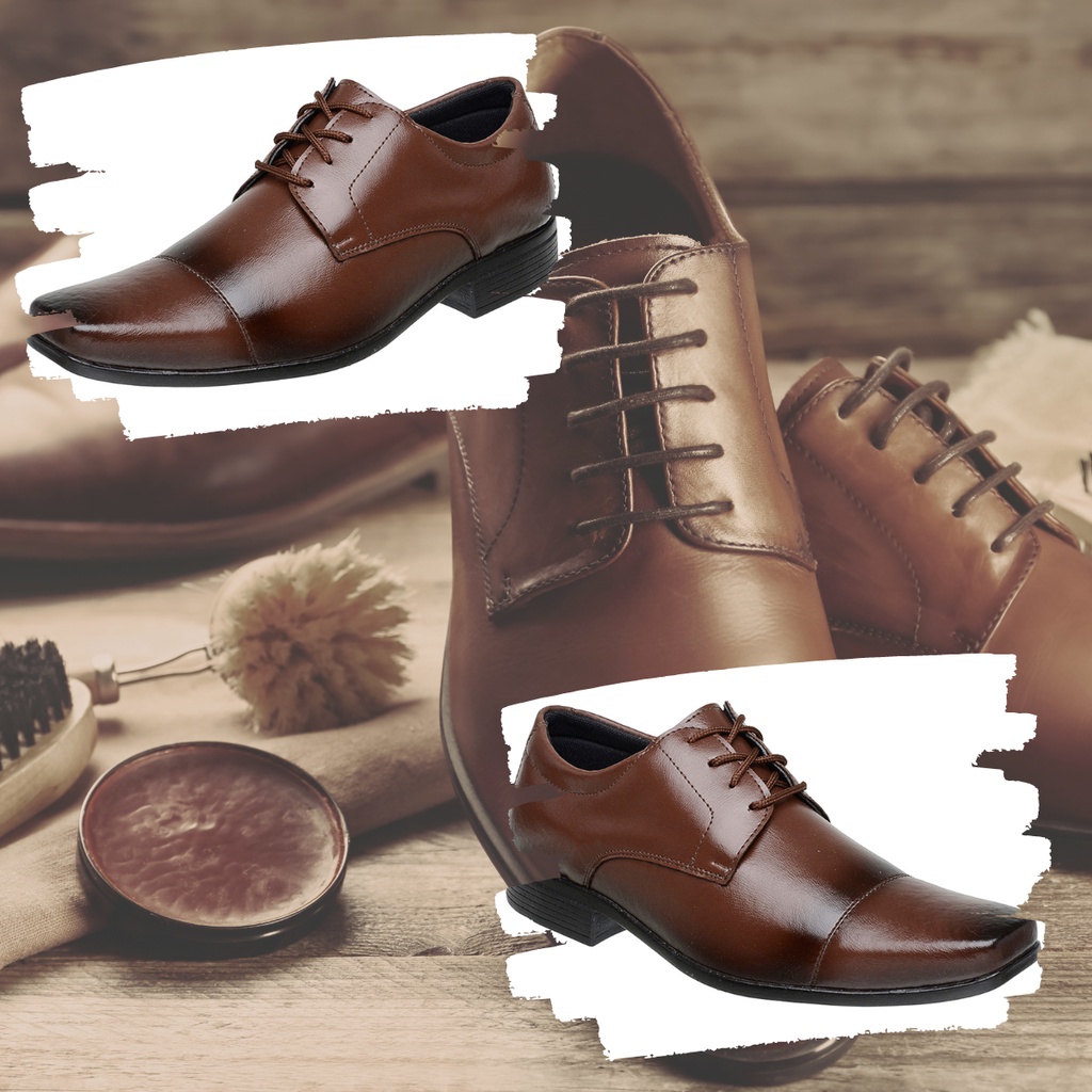 Sapato Social de Couro Masculino Bico Fino