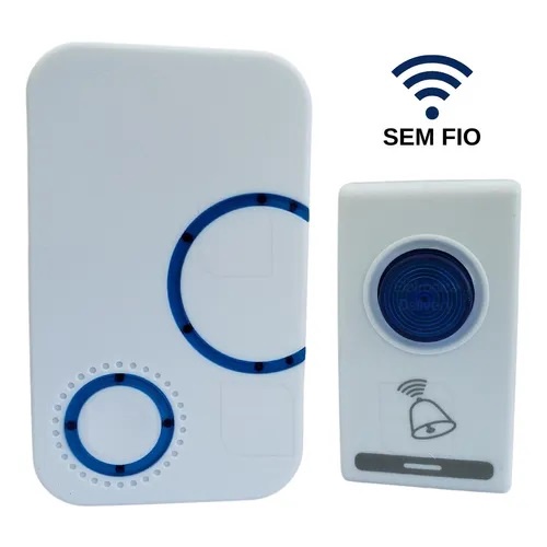 Campainha Sem Fio Com Tomada Bivolt Residencial  Resistente a Água com Bateria 23A em Oferta na Shopee