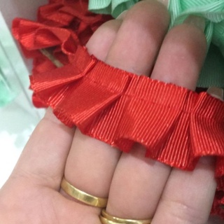 Fitas tons vermelho variedade - 2 metros passamanariam tons vermelho