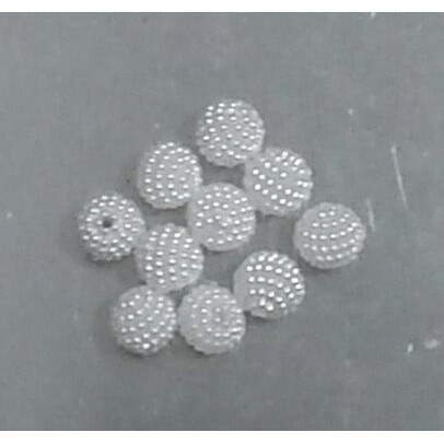 10 Pérolas Craquelada ou Amora Branca 10 mm