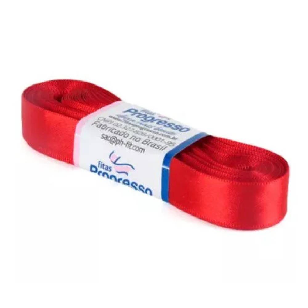 Fita de Cetim Progresso 15mm nº3 - 10m 209 Vermelho - 1un