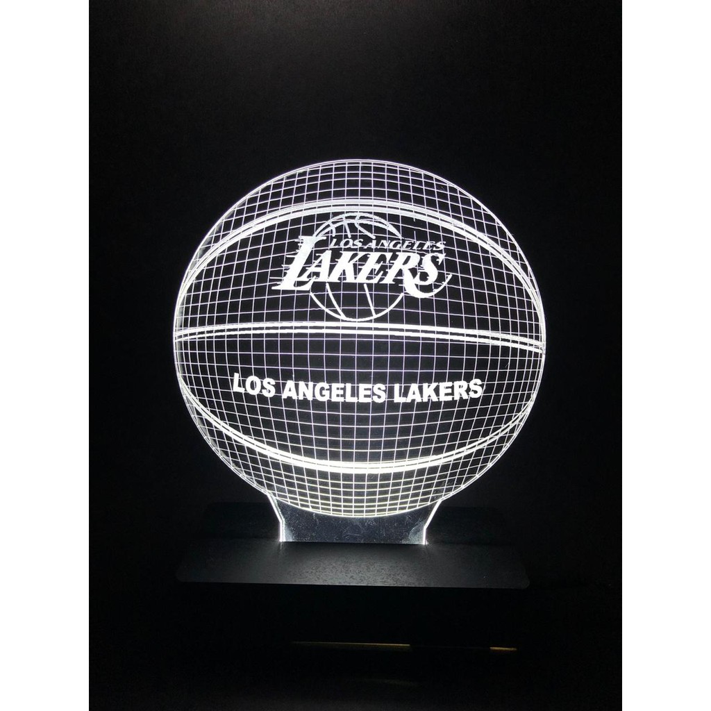 Luminária Led, Los Angeles Lakers, Time, Basquete, Decoração, Jogo, 16  cores - Avelar Criações - Luminária - Magazine Luiza