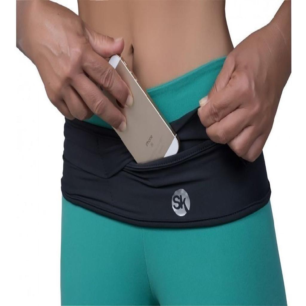 Cinto De Lycra Corrida Running Belt Skyhill Original Preto G Escorrega o Preço