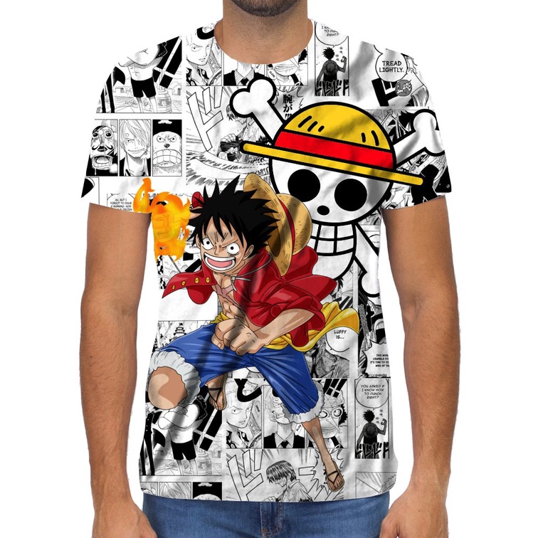 Camiseta  One Piece Monkey D Luffy Anime Mangá