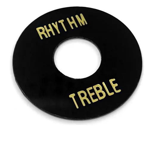 Moldura para Chave Seletora Les Paul Preta Treble/Rhythm