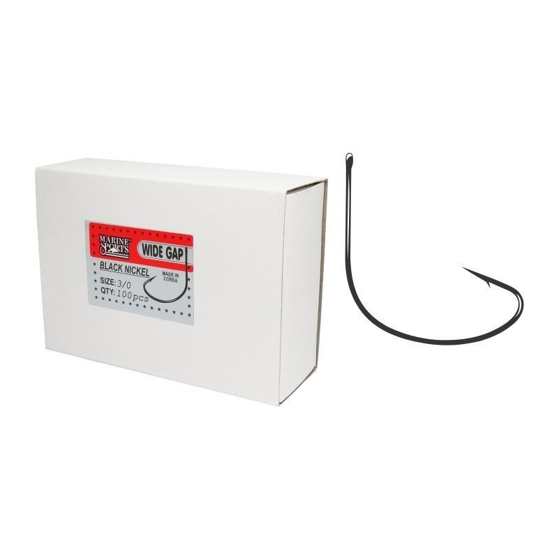 Anzol Marine Sports Wide Gap 6 Tucunaré Robalo Corvina 100 Unidades