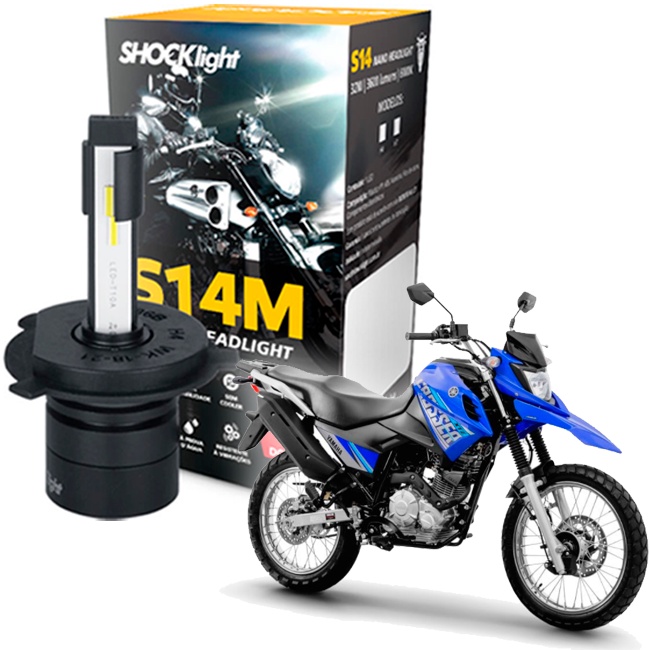 Lâmpada Led Shocklight Farol Moto Yamaha Xtz 150 Crosser em Oferta na Shopee