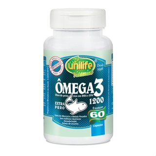 Ômega 3 Óleo de Peixe 60 Cápsulas 1200mg - Unilife em Oferta na Shopee