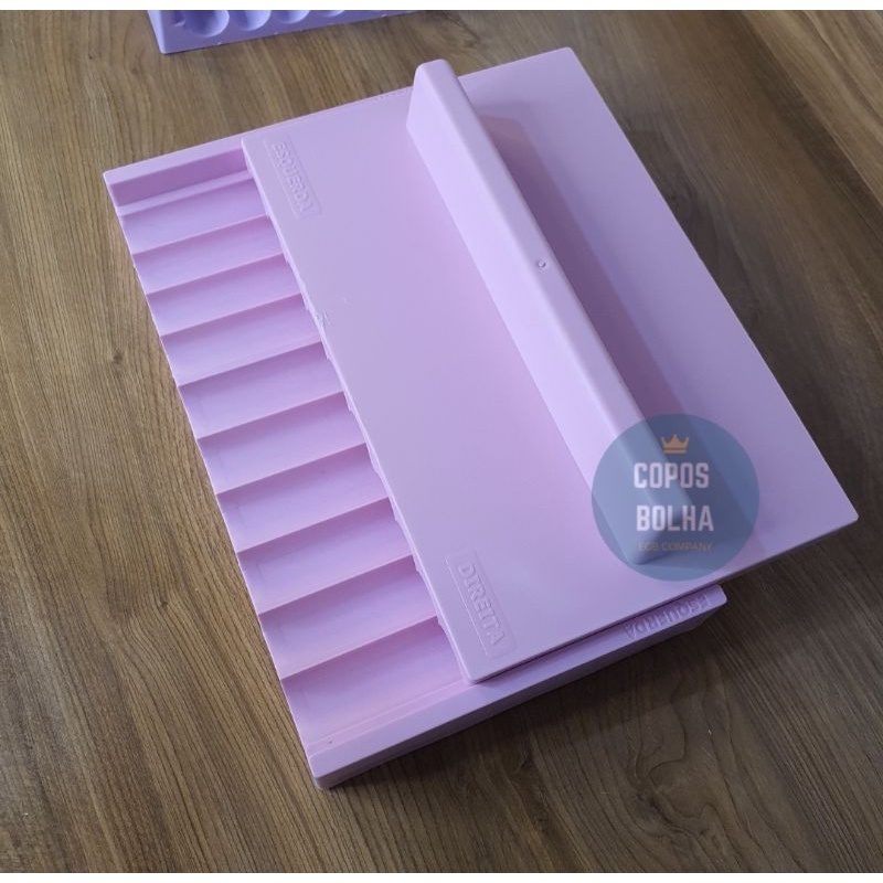 1 uni Placa Boleadora Brigadeiro Rápido da Copos Bolha Rosa - enrolador de brigadeiro