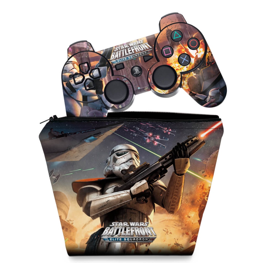 Capa Case e Skin Adesivo PS3 Controle - Star Wars