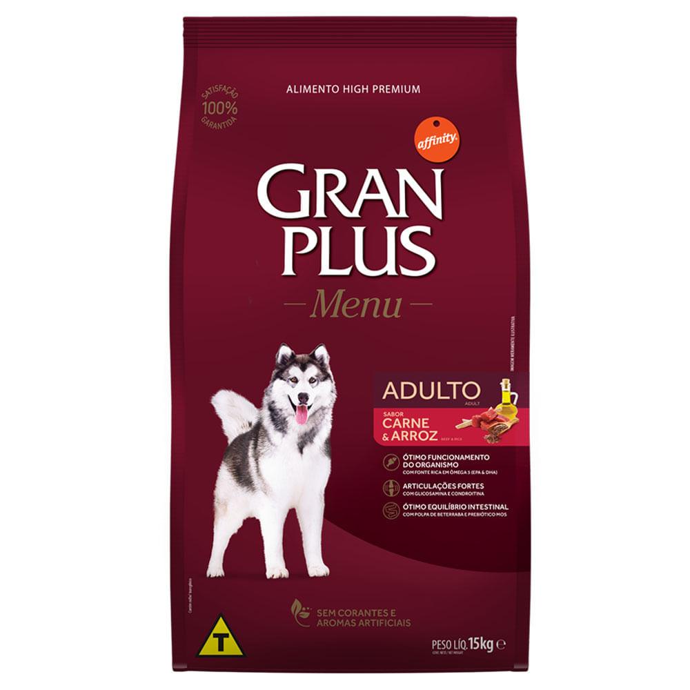 Ração Gran Plus Cães Adulto Carne E Arroz Sc 15Kg - Pets