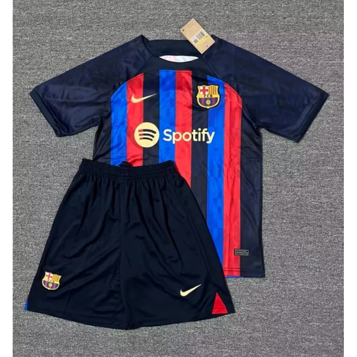 22/23 Barcelona Kit Infantil De Futebol Camisa