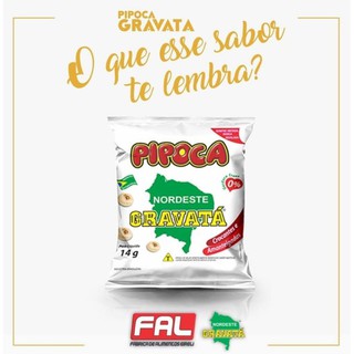 Pipoca Gravatá do Nordeste (01 Fardo c/ 20 Unidades 14g cada)